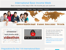 Tablet Screenshot of basicincomeweek.org